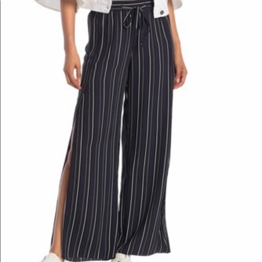 NWT Rachel Roy navy stripped pants